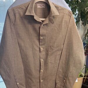 Banana Republic Men's Taupe Button Down Shirt